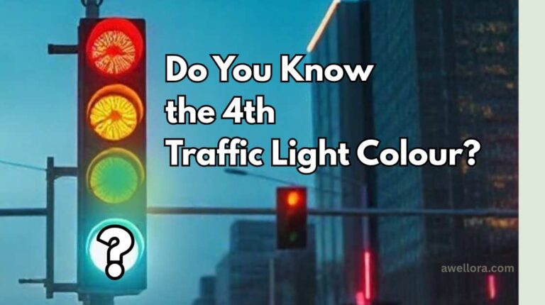 White light added to traditional red, yellow, and green traffic signals as the fourth colour for future smart traffic systems