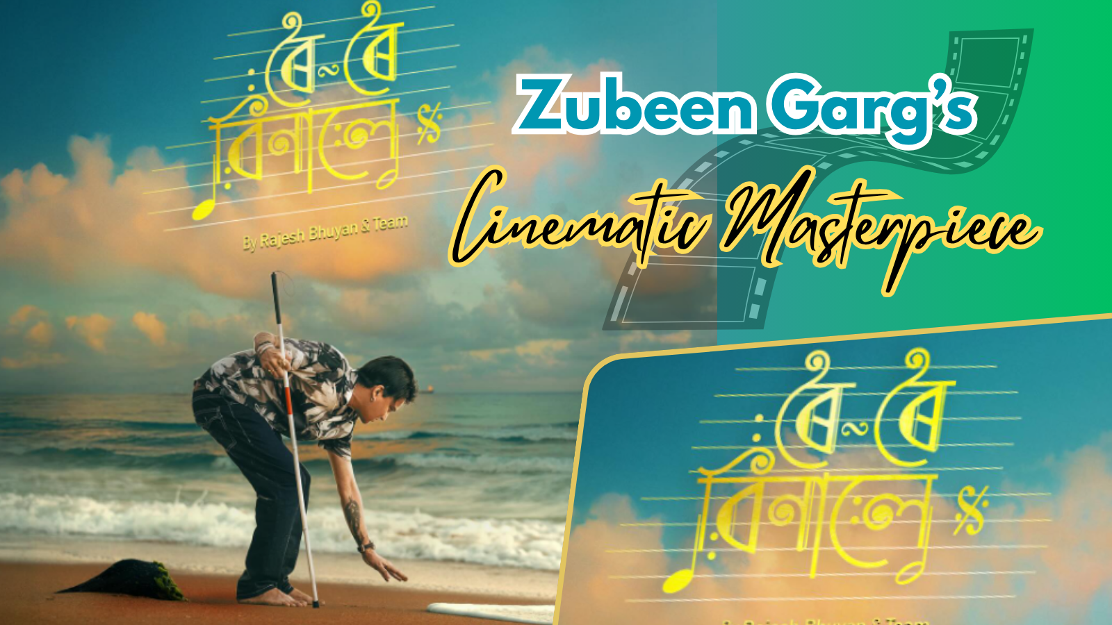 Zubeen Garg in Roi Roi Binale portraying a blind artist, showcasing emotional depth and musical talent